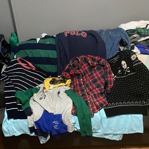 Polo Ralph Lauren boys polo sweater and shirts sz xl